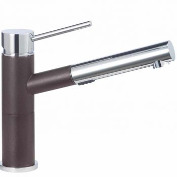Alta Compact Pull-Out Dual - Café Brown/Chrome Mix