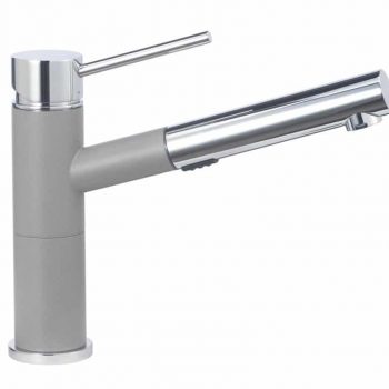Alta Compact Pull-Out Dual - Truffle/Chrome Mix
