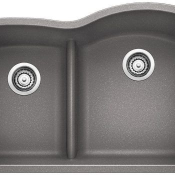 Diamond 1.75 Low Divide Undermount Reverse - Metallic Gray
