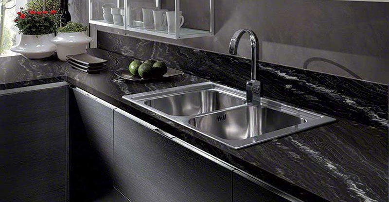 black granite countertops