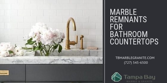 Use Marble Remnants For Bathroom Countertops And Save Money