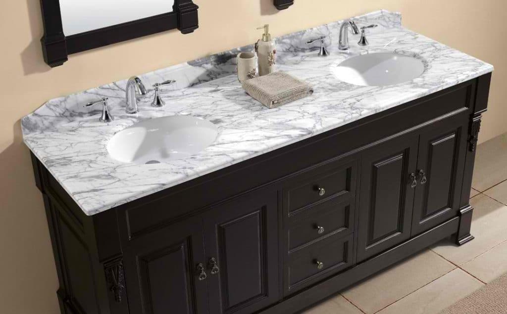 Use Marble Remnants for Bathroom Countertops and save money!