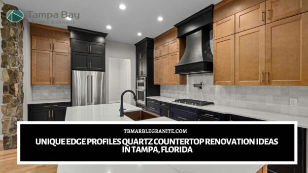 Unique Edge Profiles Quartz Countertop Renovation Ideas in Tampa, Florida Quartz countertop renovation ideas in Tampa