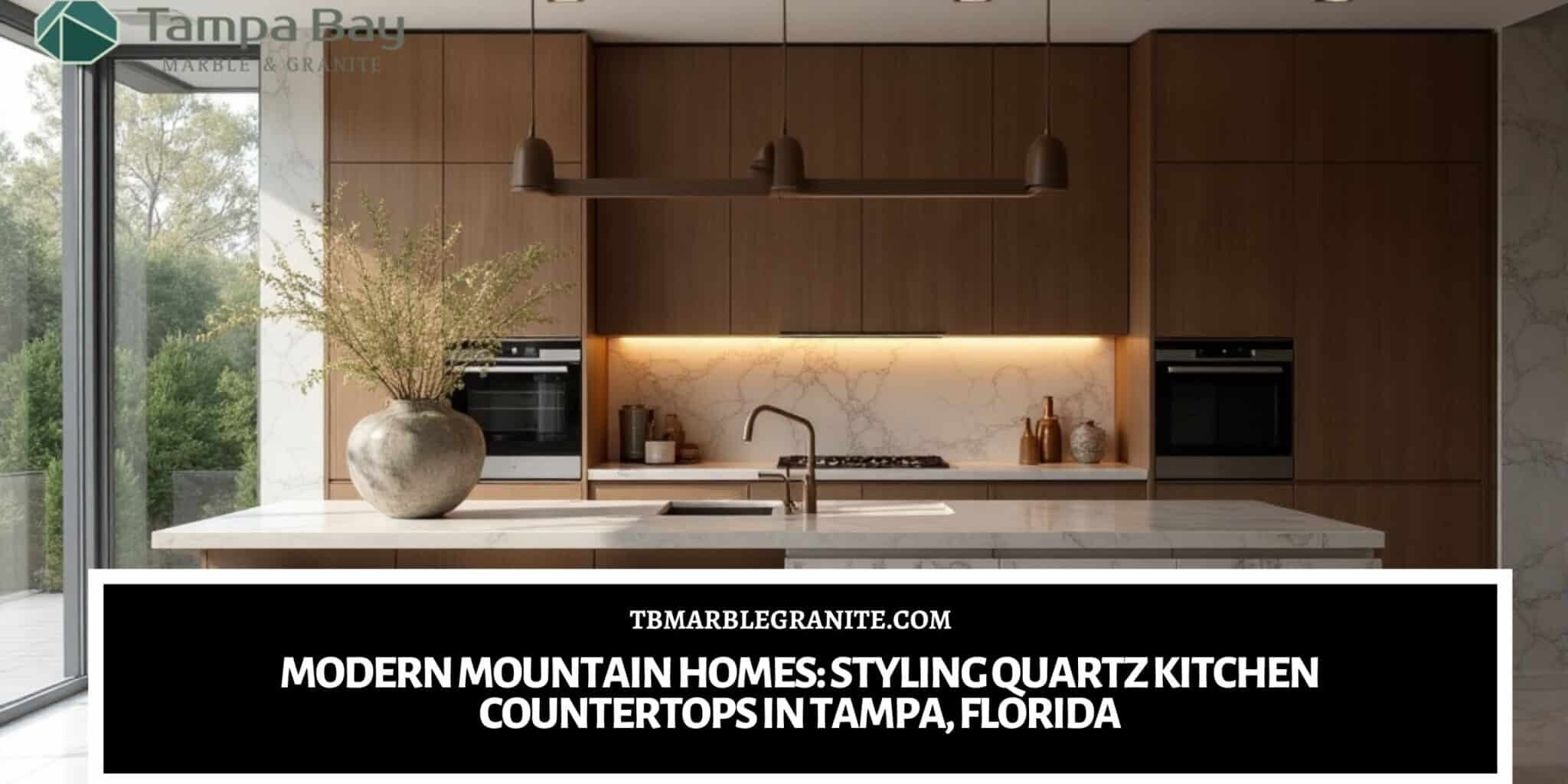 Quartz kitchen countertops in Tampa