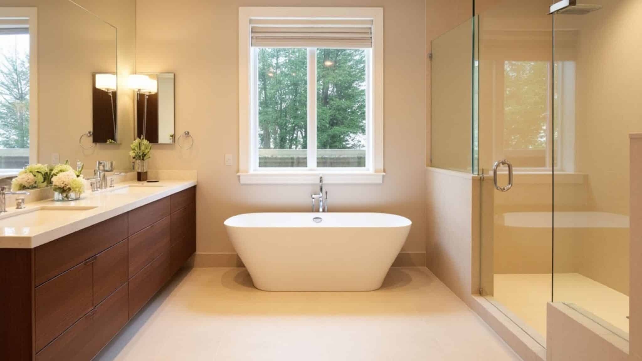 Quartz bathroom countertops in Tampa, Florida