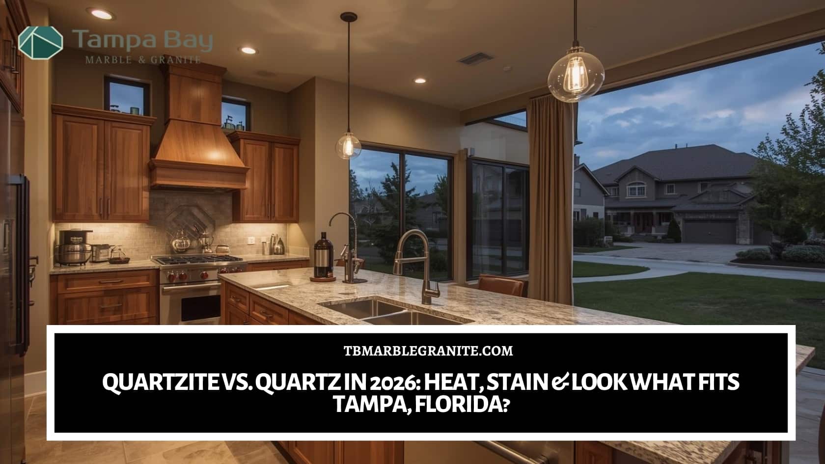 Quartzite vs. Quartz in 2026_ Heat, Stain & Look What Fits Tampa, Florida quartzite vs quartz 2026 Tampa